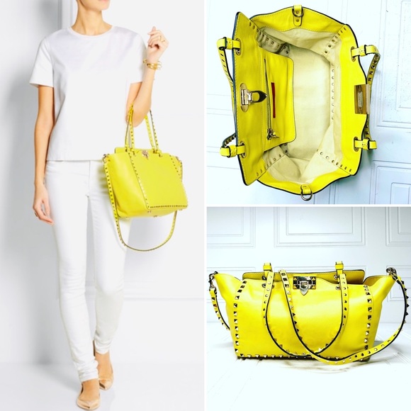 Valentino Handbags - VALENTINO GARAVANI Rockstud leather trapeze bag